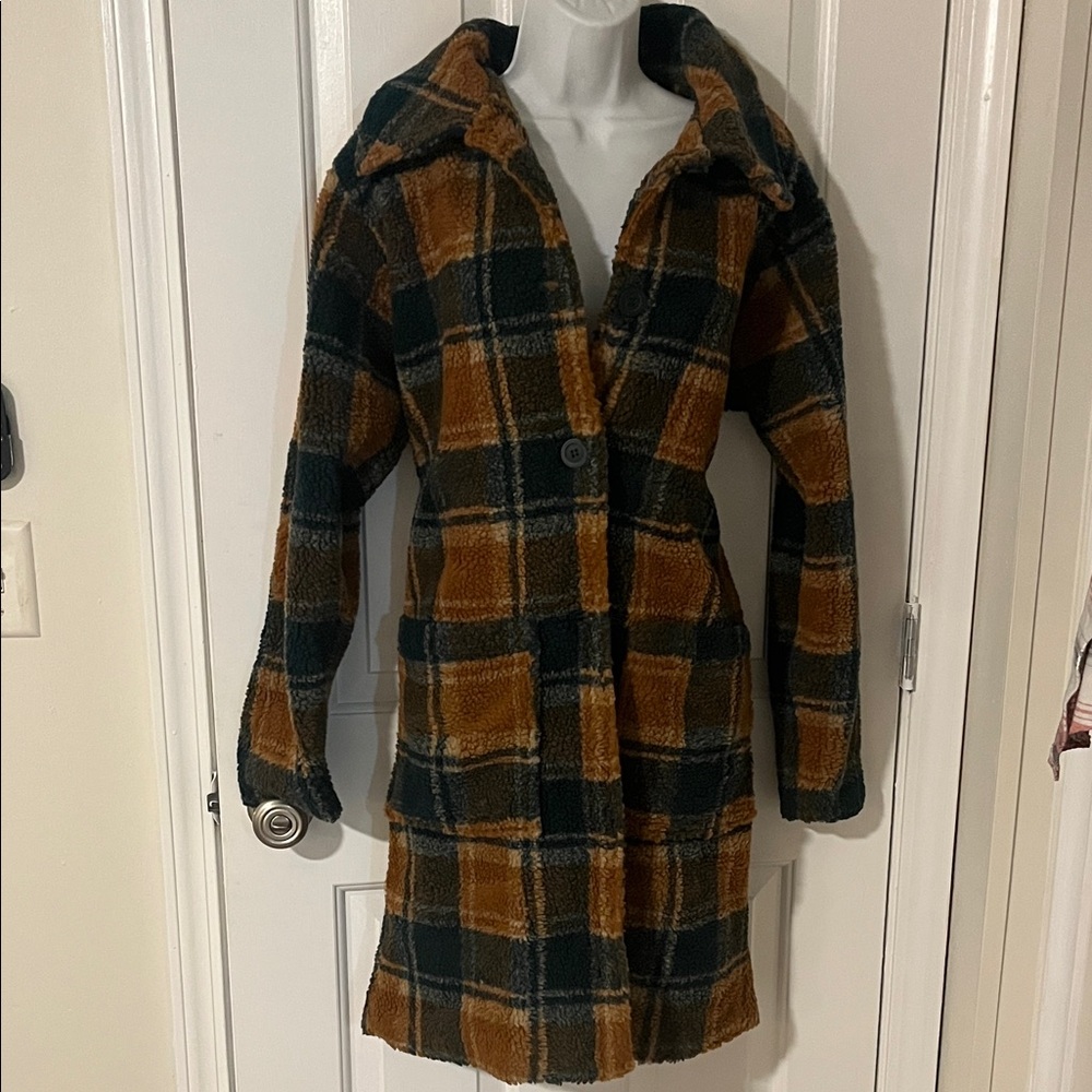 Plaid Women's Coat NWT